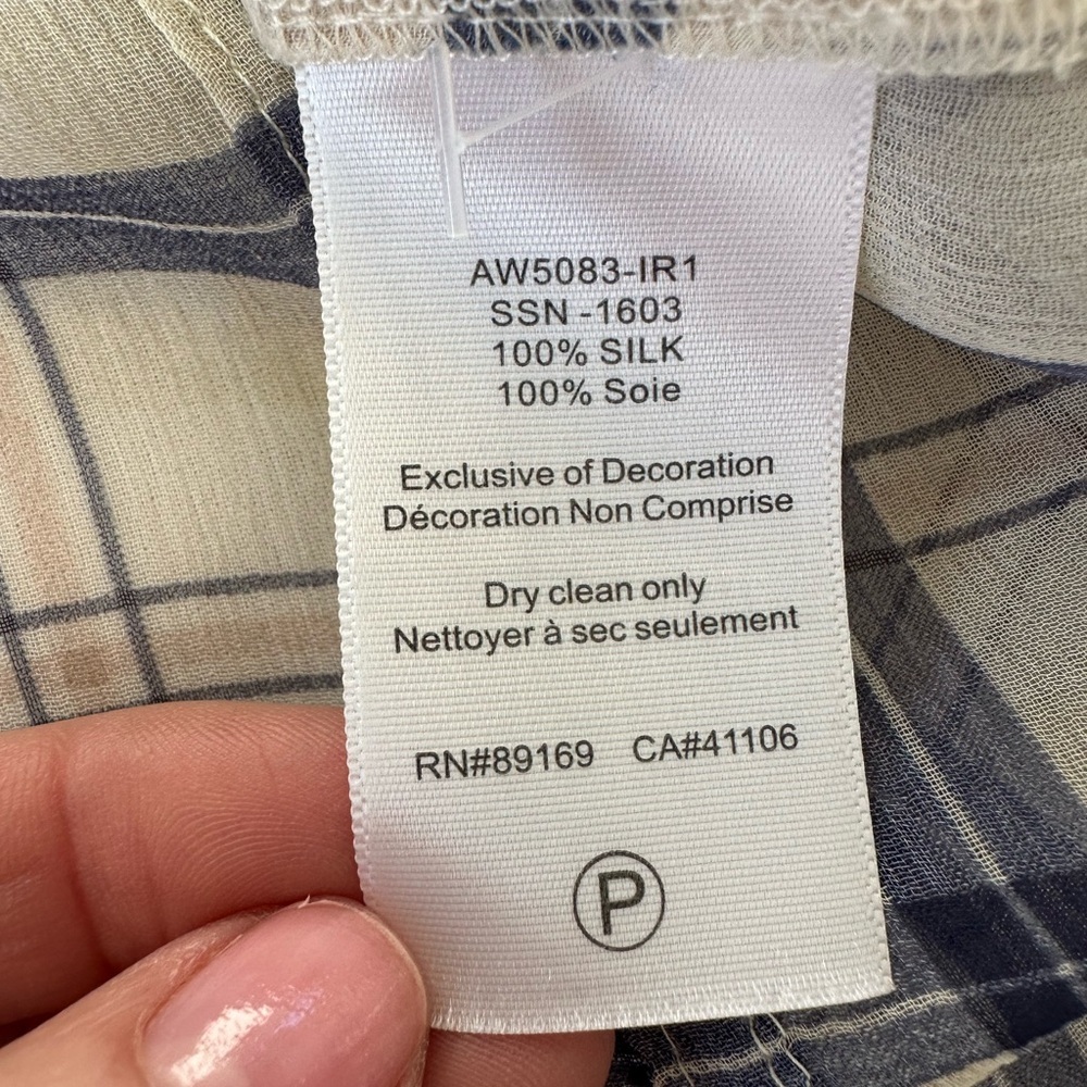 ATM Plaid Silk Button-down Shirt - Picture 8 of 9